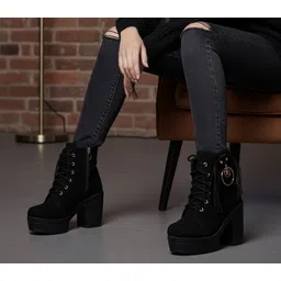 Stylish Block Heel Ankle Boots for Women Boots For Women