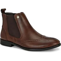 Stylish Brown Chelsea Boots for Men | Suede Finish EPJT6606_PA