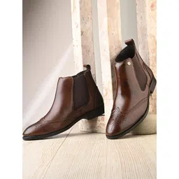 Stylish Men Brown Chelsea Boots