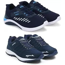 Stylish Sports Shoes for Men – Durable Running Dual Pair Multi