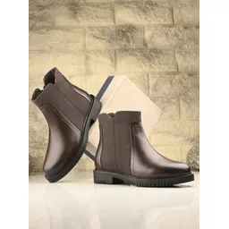 Stylish Textured Ankle Length Versatile Boots For Women
