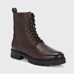 Stylish Textured Ankle Length Versatile Boots For Women