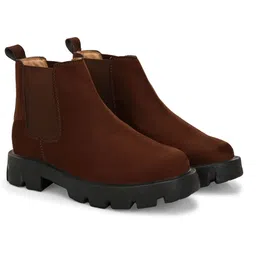 Suede Chelsea Boots|Chunky Sole|Height Increasing|Slip-Resistance Boots For Men Boots For Men