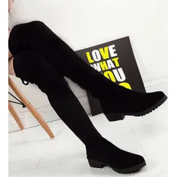 Suede Lace-Up Boots for Women & Girls | Knee Length Boots For Women