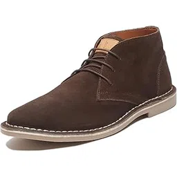 Suede Leather Chukka Boot for Men | High Ankle Casual Office & Trekking Shoes | Hiking Boot | Stitch Down Desert LSSD