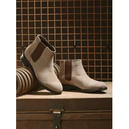 Suede Slip-On Boots For Women