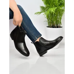 Svpanther Men's Leather Oxford Boots for Police, Army Boots For Men Boots For Men