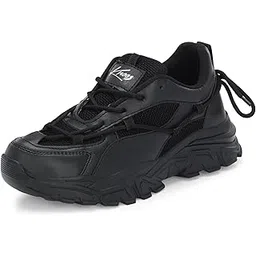 Synthetic Leather Lace Up Casual Sneaker Shoes for Women and Girls