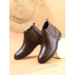 Synthetic Leather Lightweight Comfortable Trendy Walking Chelsea Boots For Men Boots For Men