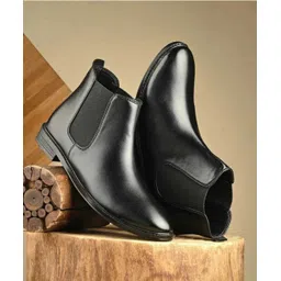 Synthetic Leather Lightweight Comfortable Trendy Walking Slip On Chelsea Boots Boots For Men