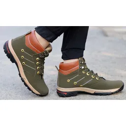 Synthetic |Lightweight|Comfort|Summer|Trendy|Walking|Outdoor|Daily Use Boots For Men