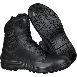 Tactical Safety Boot with 200J Toe Protection | Anti-Nail Midsole & Anti-Slip PU Outsole | Heat, Oil & Acid Resistant | Lightweight Comfort with YKK Side Zipper for All-Day Work Use