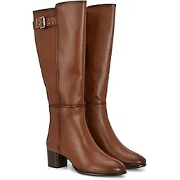 Tan Women Knee ankle boots 64473