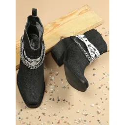 Tao Paris Women's Budapest Black Casual Booties