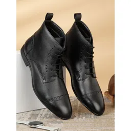 Teakwood Leathers Men Leather Casual Heeled Regular Boots