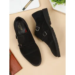 Teakwood Leathers Men Suede Slip-On Sneakers