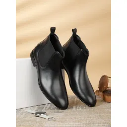 Teakwood Leathers Men's Black Chelsea Boots