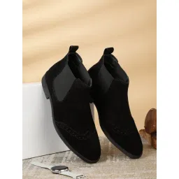 Teakwood Leathers Men's Black Chelsea Boots