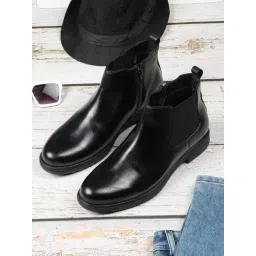 Teakwood Leathers Men's Black Chelsea Boots