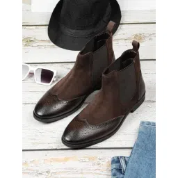Teakwood Leathers Men's Brown Chelsea Boots