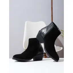 Teakwood Leathers Women's Black Casual Booties