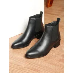 Teakwood Leathers Women's Black Chelsea Boots