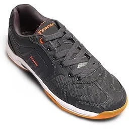 Tennis/Badminton Shoes for Men's Stylish & Comfortable, Lightweight & Breathable Footwear, PU, Lace Up Closure, Shoe for Sports, Playground, Size - 6 to 12 UK