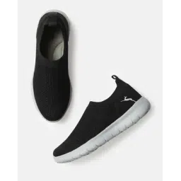 Textured Slip-On Casual Shoes with Pull Tabs