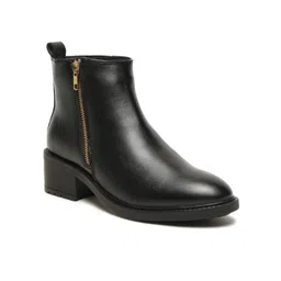 THE BOOT FACTORY Round Toe Block Chelsea Boots