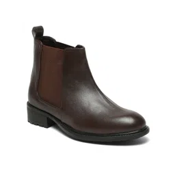 THE BOOT FACTORY Women Casual Block-Heeled Chelsea Boots