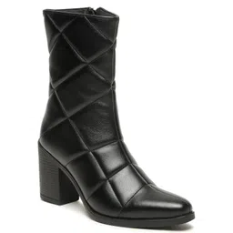 THE BOOT FACTORY Women Textured Pointed Toe High-Top Winter Boots