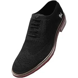 The Oxford Knits Sneakers for Mens | Breathable Recycled Knit with PU Tongue Comfortable & Flexible EVA Sole