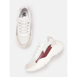 The Roadster Life Co. Women Colourblocked Chunky Sole Sneakers