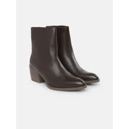 The Roadster Life Co. Women Mid-Top Block Heel Regular Boots