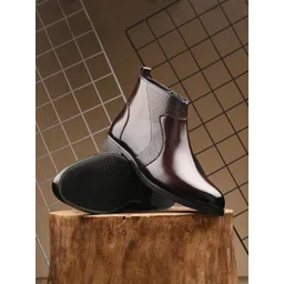 The Roadster Lifestyle Co. Men Brown Textured Regular Boots