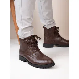 The Roadster Lifestyle Co Men Casual Block-Heeled Boots