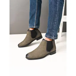 The Roadster Lifestyle Co Men Mid-Top Chelsea Boots