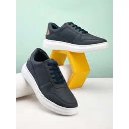 The Roadster Lifestyle Co. Men Perforations Round Toe Sneakers