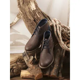 The Roadster Lifestyle Co Men Round Toe Lace-Ups Boot