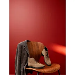 The Roadster Lifestyle Co Men Textured Round Toe Lace-Ups Regular Boots