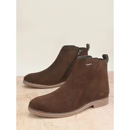 The Roadster Lifestyle Co Round Toe Zippered Boot