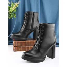 The Roadster Lifestyle Co Women Block-Heeled Ankle Boots