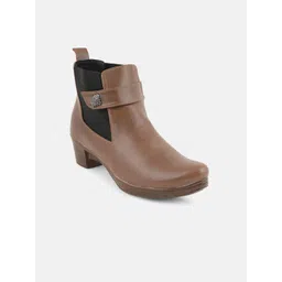 The Roadster Lifestyle Co Women Block-Heeled Chelsea Boots