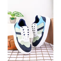 The Roadster Lifestyle Co Women Colourblocked Round Toe Laceup Sneakers