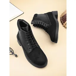 The Roadster Lifestyle Co. Women Mid-Top Blocked Boots