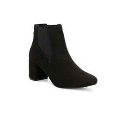 The Roadster Lifestyle Co Women Pointed Toe Block Heeled Chelsea Boots