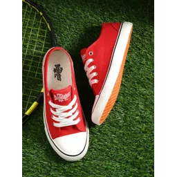 The Roadster Lifestyle Co. Women Red Round Toe Comfortable Sneakers