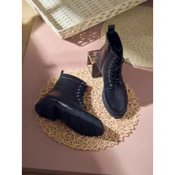 The Roadster Lifestyle Co Women Textured Ankle Length Versatile Boot