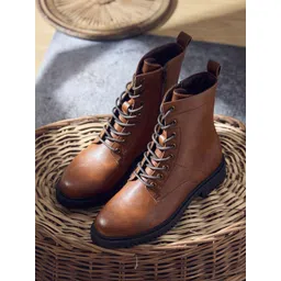 The Roadster Lifestyle Co Women Textured Ankle Length Versatile Boot