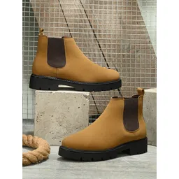 The Roadster Lifestyle Co. Women Textured Heeled Mid-Top Regular Boots